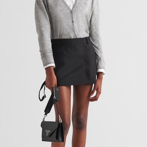 PRADA SAFFIANO LEATHER ENVELOPE BAG - Picture 12 of 12